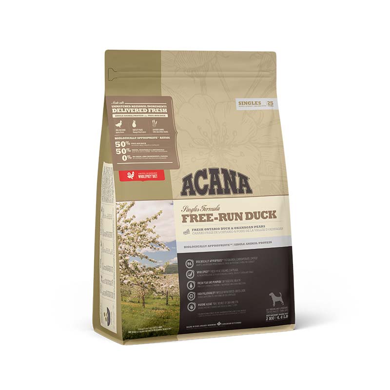 Acana Singles Free-Run - Hondenvoer - 2 Kilogram - eend