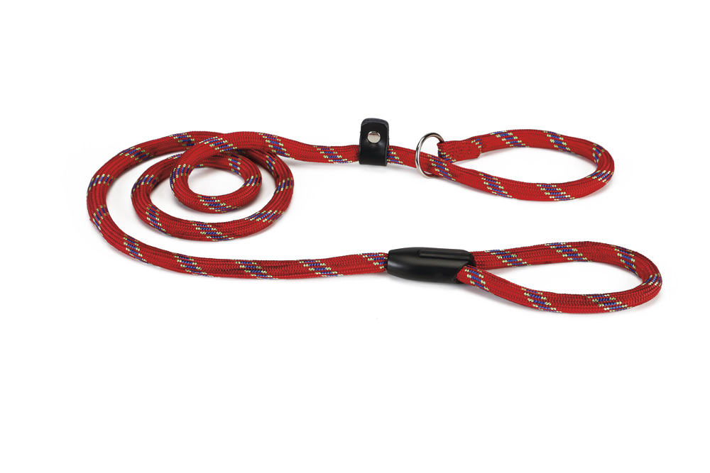 Beeztees - Sliplijn - Hondenriem - rood - 1.3 cm - 170 cm