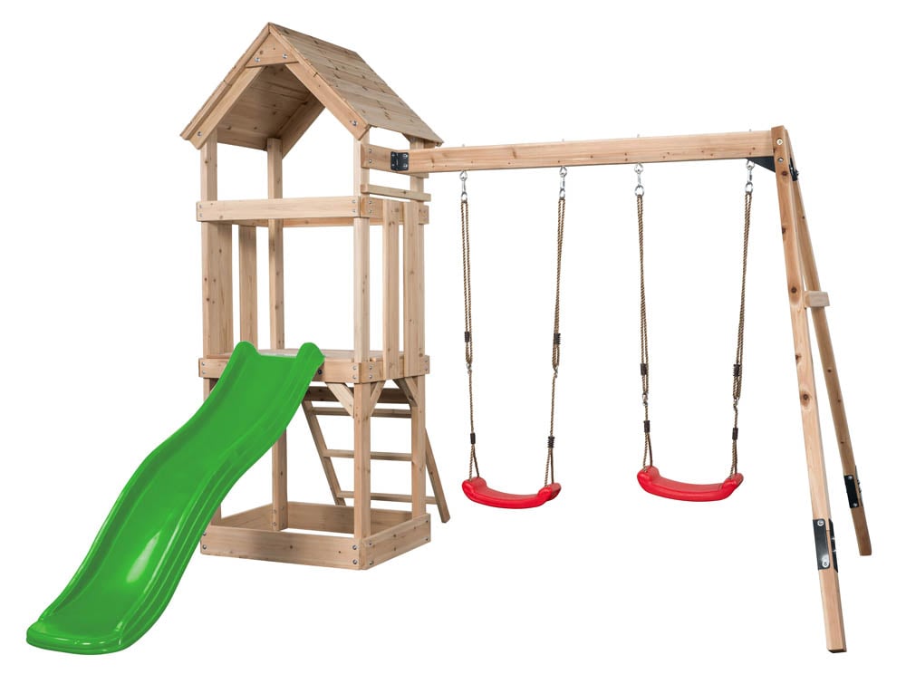 Swing King Noa - Speeltoestel - 34 Kilogram - Appelgroen - Hout