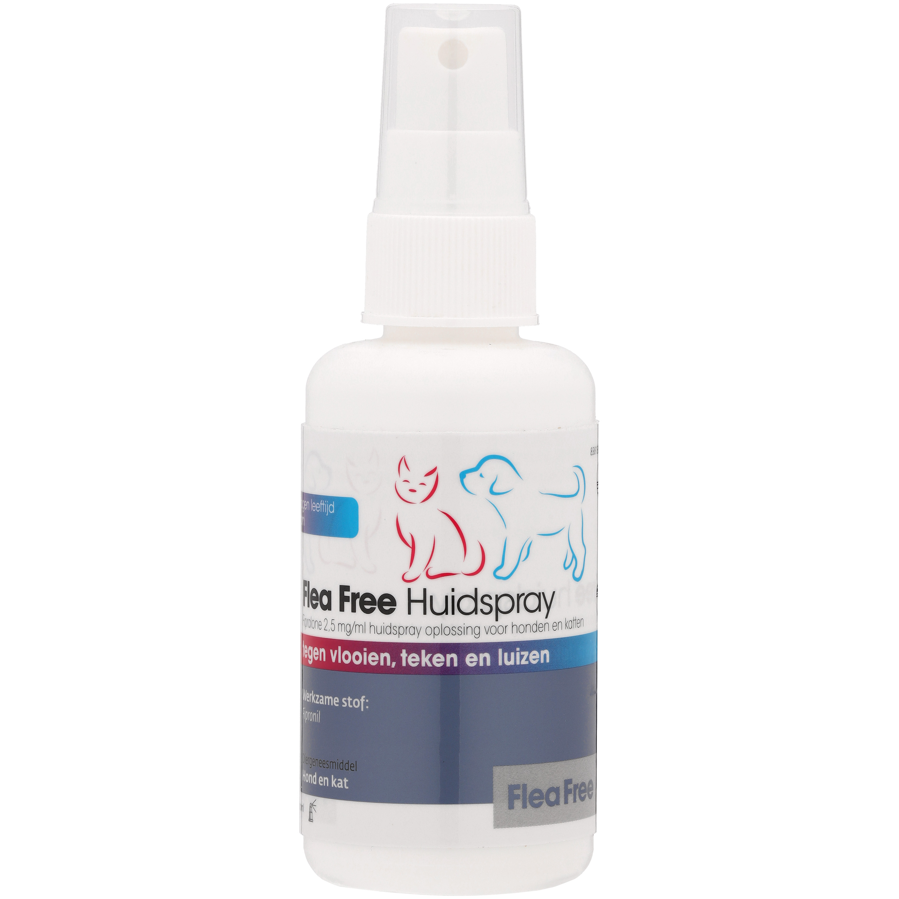 Flea Free Huidspray - Anti Vlooien en teken - Hond en Kat - 100 Milliliter