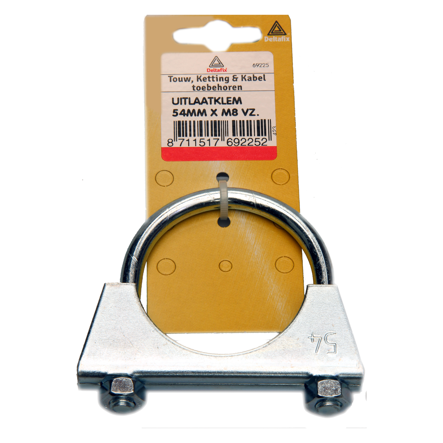 Deltafix m8 x 54mm - Uitlaadklem - Verzinkt - 5.4 cm Deltafix m8 x 54mm - Uitlaadklem - Verzinkt - 5.4 cm