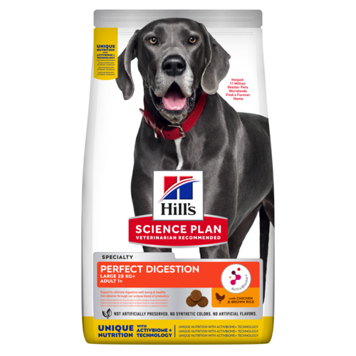 Hill's Science Plan Adult Large Perfect Digestion - Hondenvoer - 12 Kilogram - kip, rijst