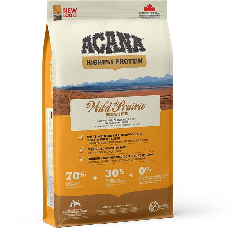 Acana Regionals Wild Prairie Dog Highest proteïn - Hondenvoer - 11.4 Kilogram - kalkoen, kip