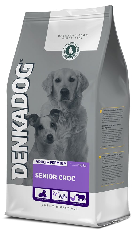 Denkadog Senior Croc- Hondenvoer - 12.5 Kilogram - rund