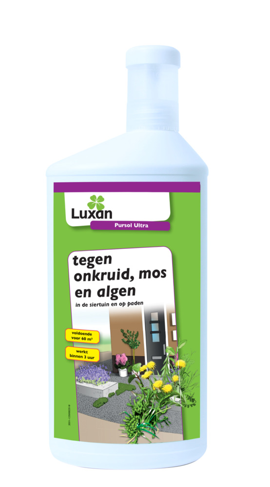Luxan Pursol Ultra - tegen onkruid, mos en algen - 1 Liter