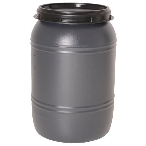 Voerton - Met schroefdeksel - 60 Liter - Grijs Voerton - Met schroefdeksel - 60 Liter - Grijs