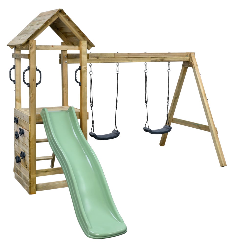 Swing King Maria - Speeltoestel - pastelgroen - Hout