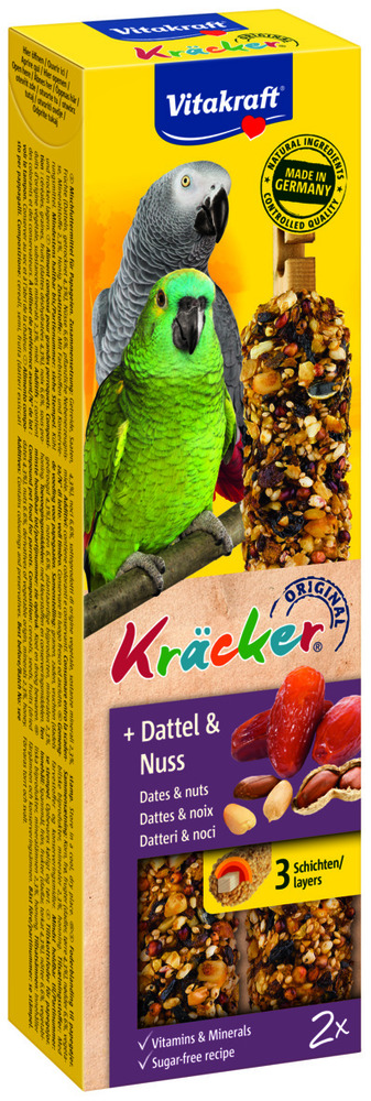 Vitakraft Notenkracker 2 in 1 Papegaai - 2 Stuks - noten - Snacks