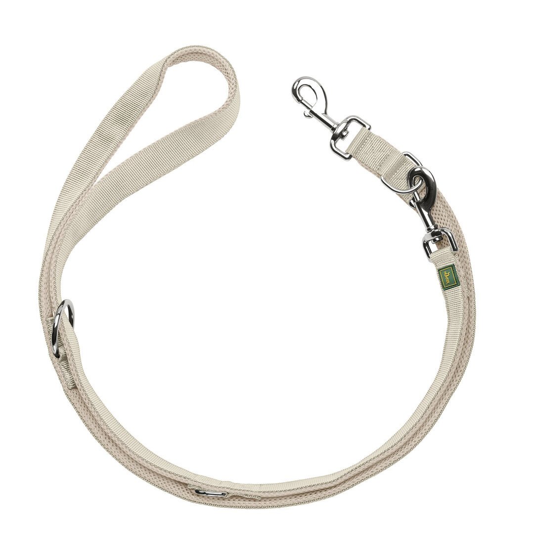 Hunter Divo Up lijn - Hondenriem - Taupe - 1.5 cm - 200 cm