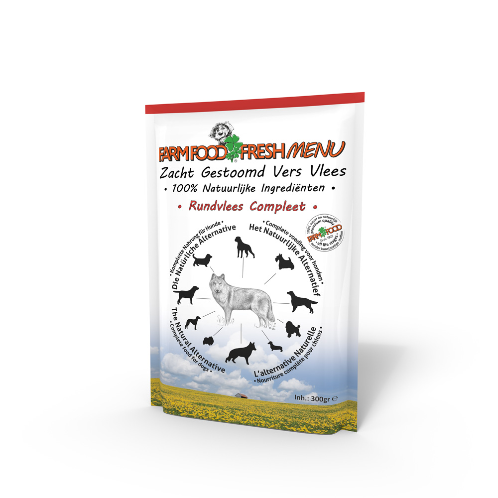Farm Food Fresh Menu  - Hondenvoer - 300 Gram - rund