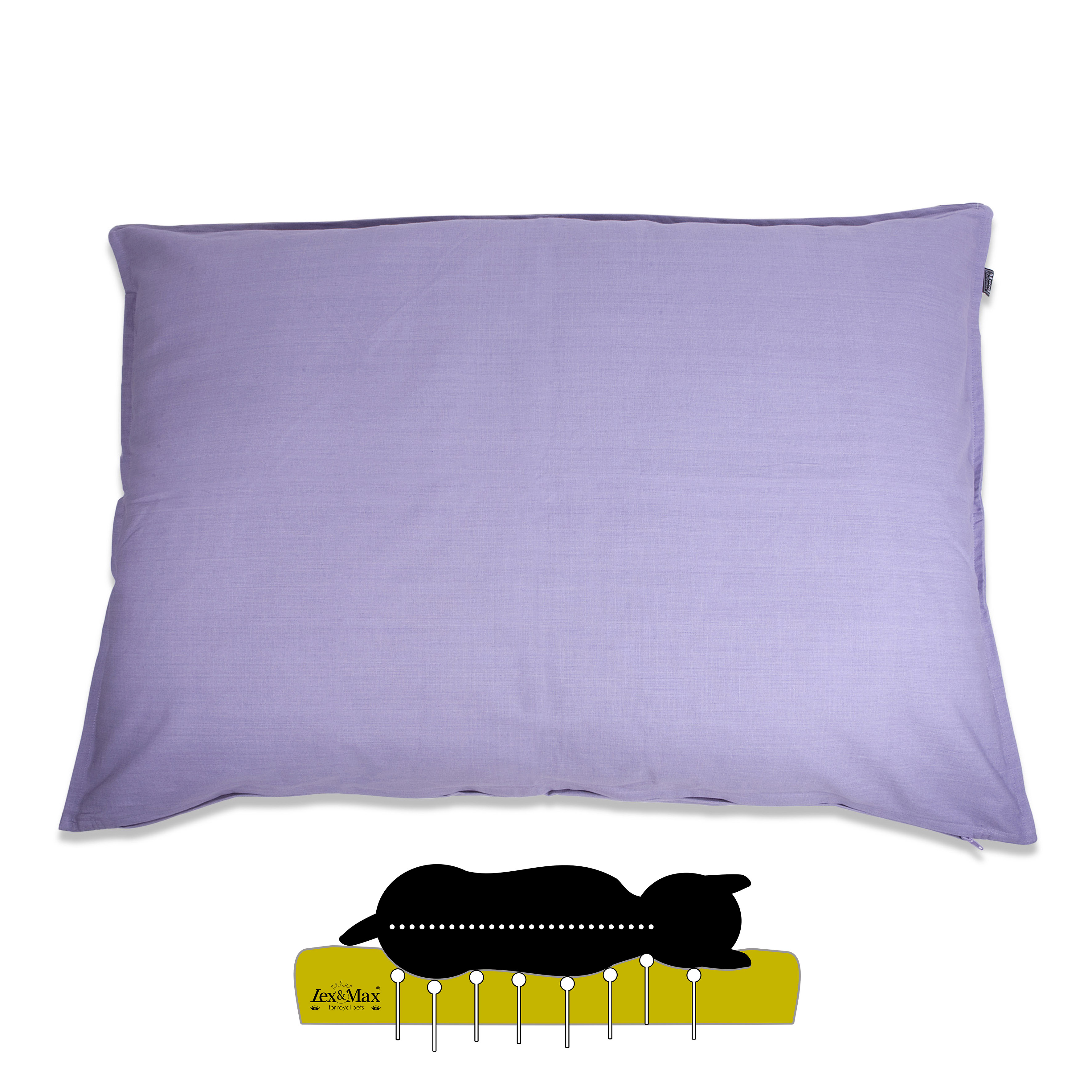Lex & Max Tivoli - Orthopedisch Hondenkussen - Lila - 70x100x16 cm - L Lex & Max Tivoli - Orthopedisch Hondenkussen - Lila - 70x100x16 cm - L
