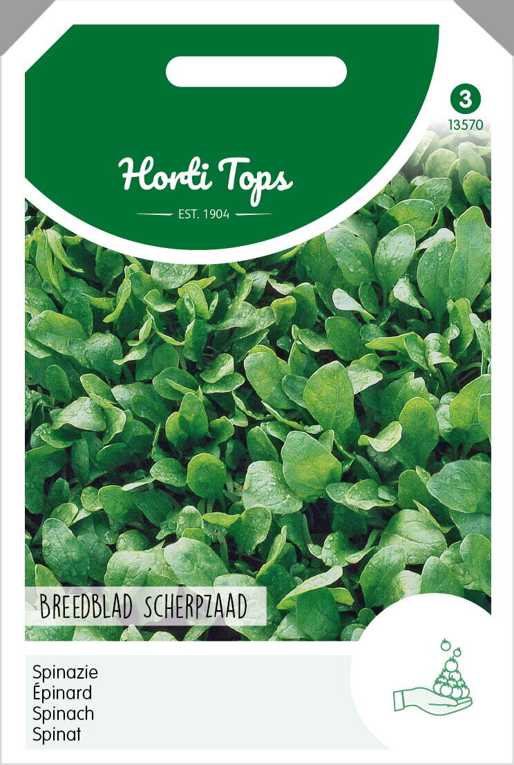 Hortitops Spinazie Spinacia oleracea Breedblad Scherpzaad,Zomer - Spinazie - 50 Gram