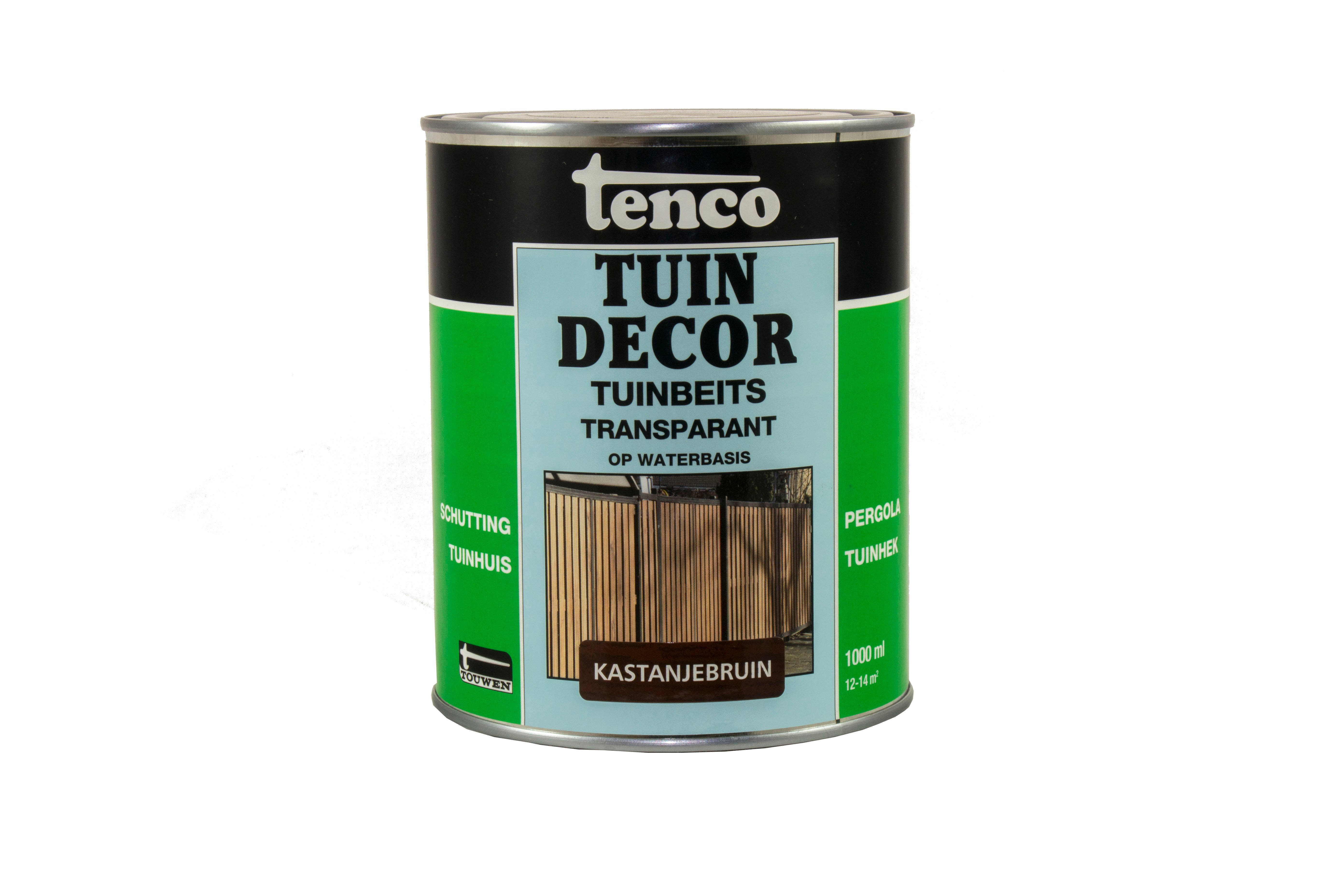 Tenco - Tuindecor - 1 Liter - Kastanjebruin Tenco - Tuindecor - 1 Liter - Kastanjebruin