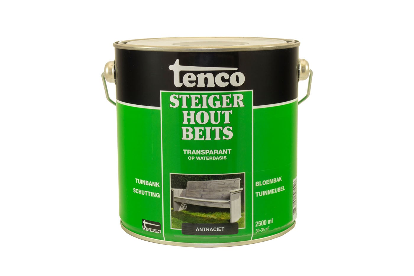 Tenco - Steigerhoutbeits - 2.5 Liter - Antraciet Tenco - Steigerhoutbeits - 2.5 Liter - Antraciet