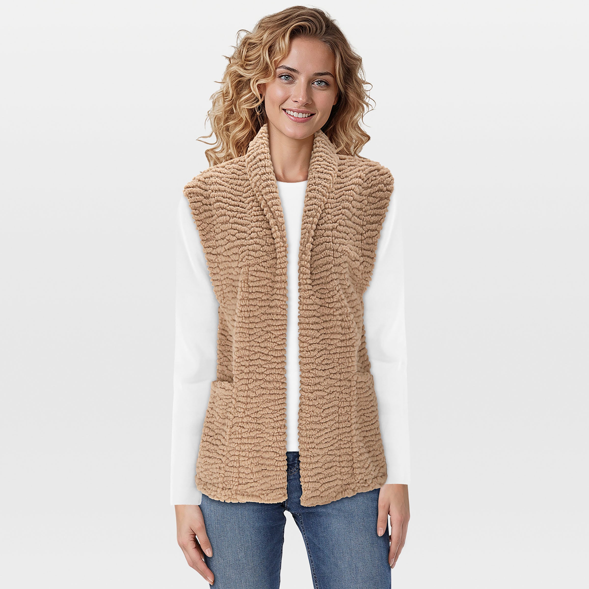 Veleste Gaby - Gilet - Camel - 36 Veleste Gaby - Gilet - Camel - 36