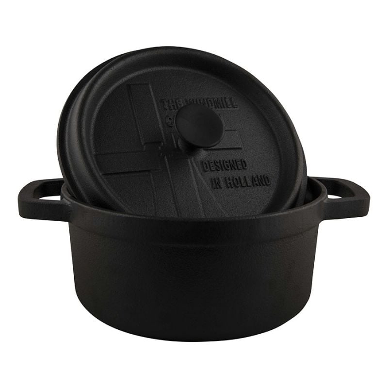 The Windmill Cast Iron BBQ Pan S 2L - Zwart - Small