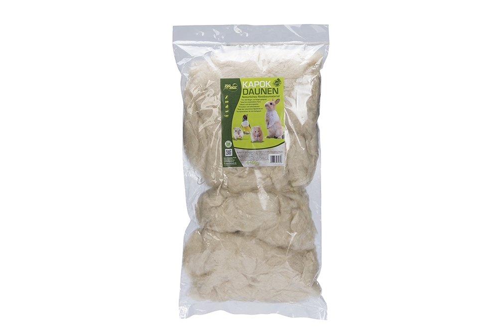 Zoobest Kapok - Nestmateriaal - 100 Gram - Wit - 48x26x8 cm