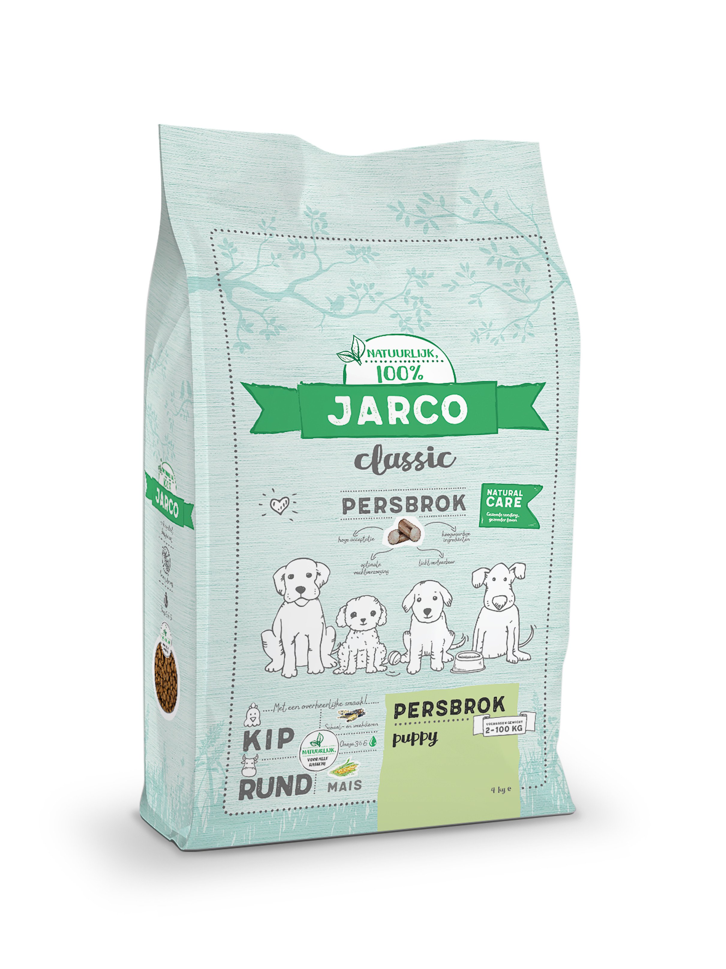 Jarco Dog Classic Pup - Hondenvoer - 4 Kilogram - kip, rund