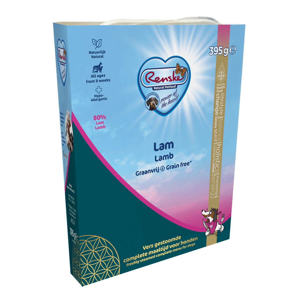 Renske Graanvrij - Hondenvoer - 395 Gram - lam
