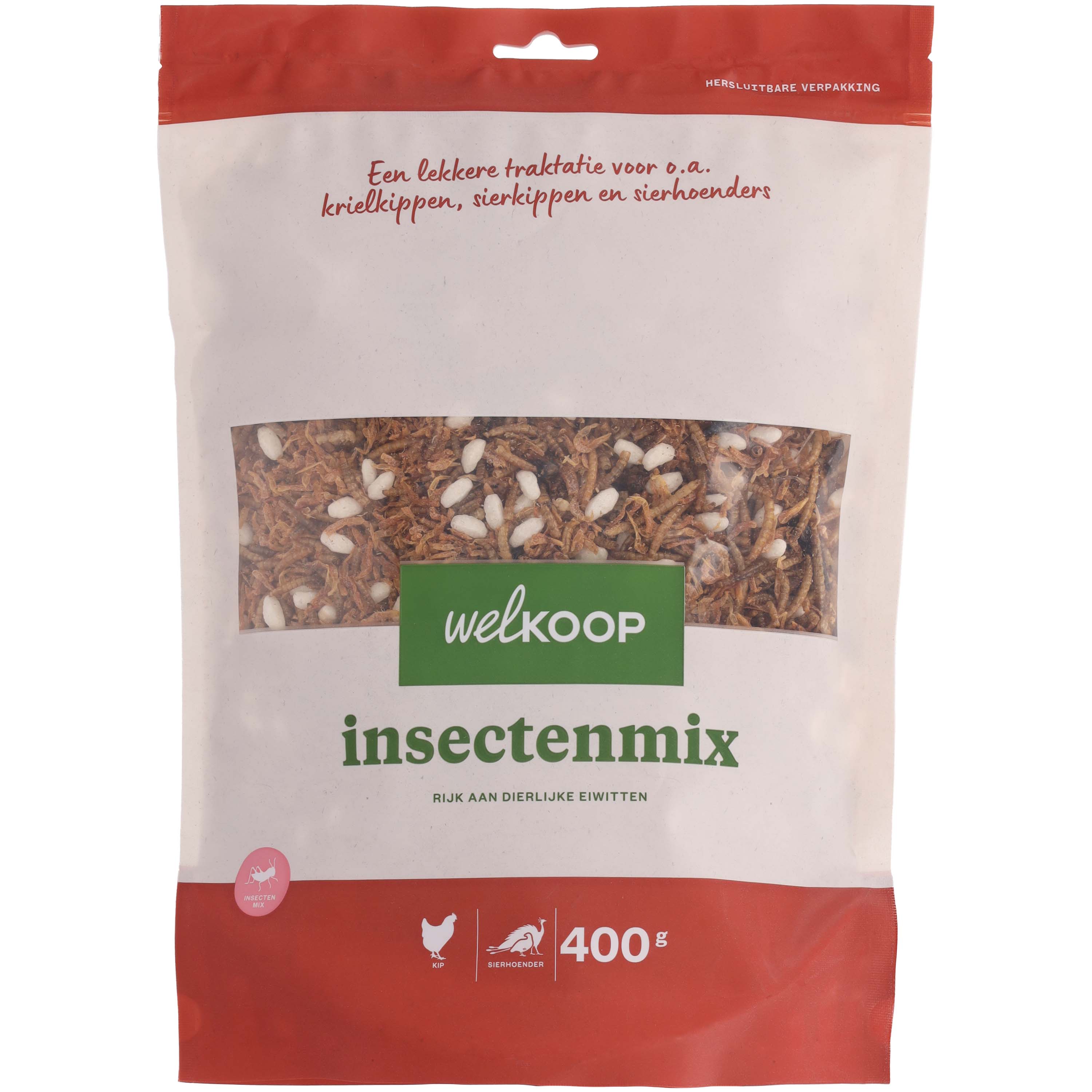 Welkoop Insectenmix - Kippensnack - 400 Gram