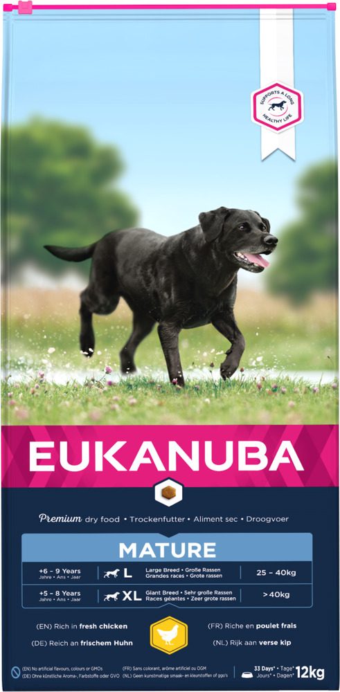 Eukanuba Dog Thriving Mature Large Breeds - Hondenvoer - 12 Kilogram - kip Eukanuba Dog Thriving Mature Large Breeds - Hondenvoer - 12 Kilogram - kip