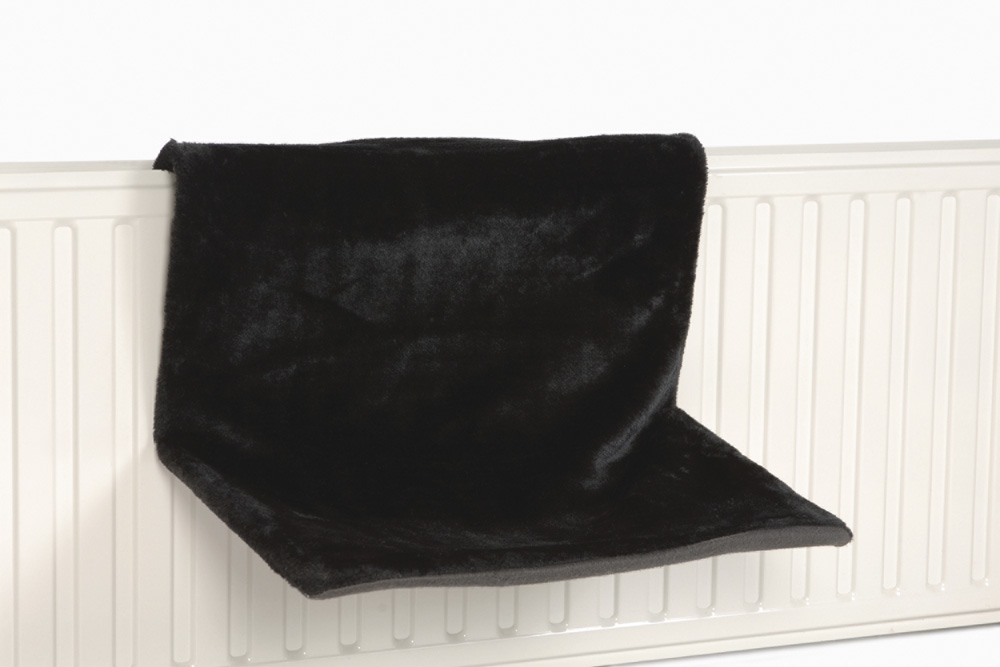 BEEZTEES Sleepy - Radiatorhangmat - Zwart - 10x46x10 cm