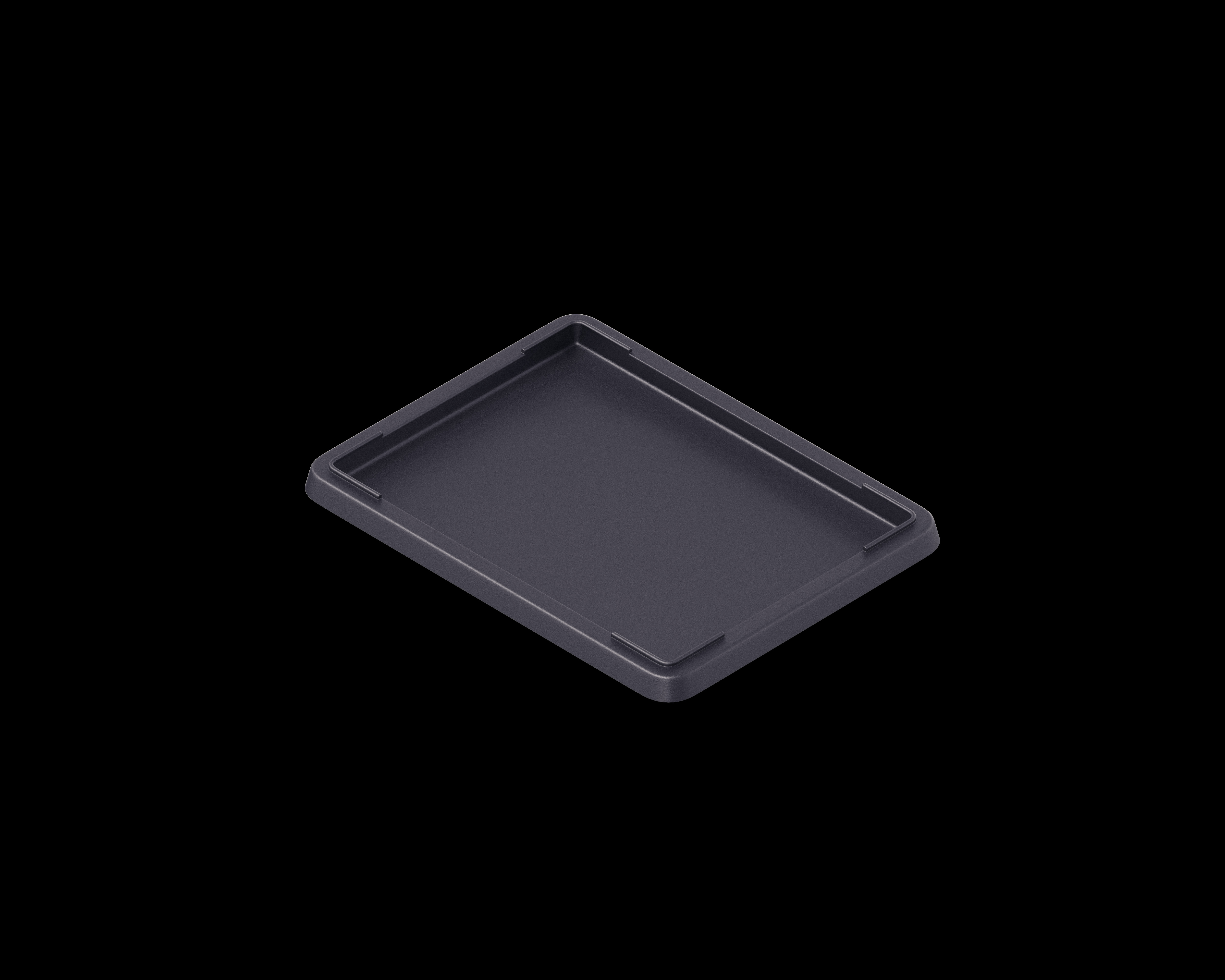 Upyard - Tray - Zwart - 4.7x80x60 cm