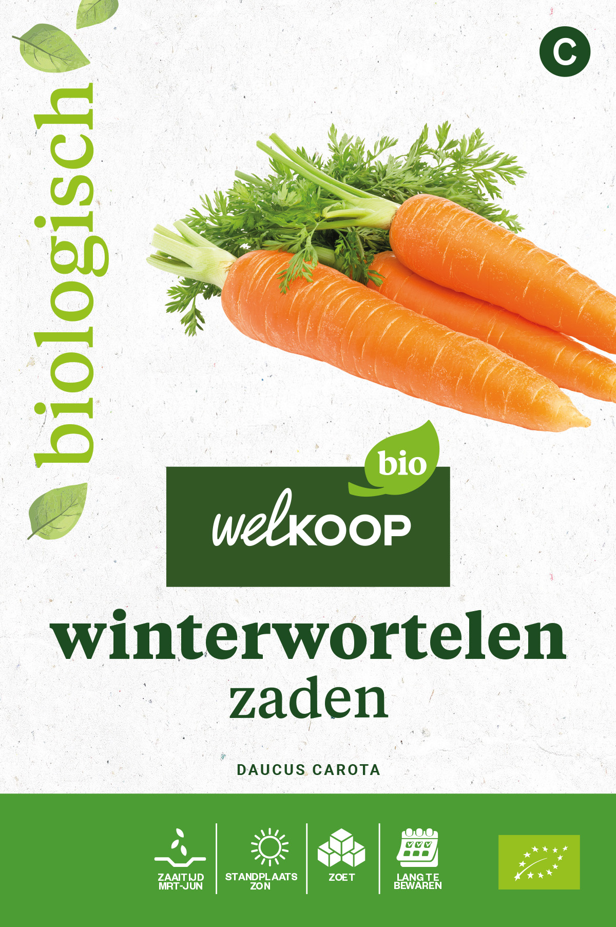 Welkoop Bio - Winterwortelen Zaden - 1.5 Gram
