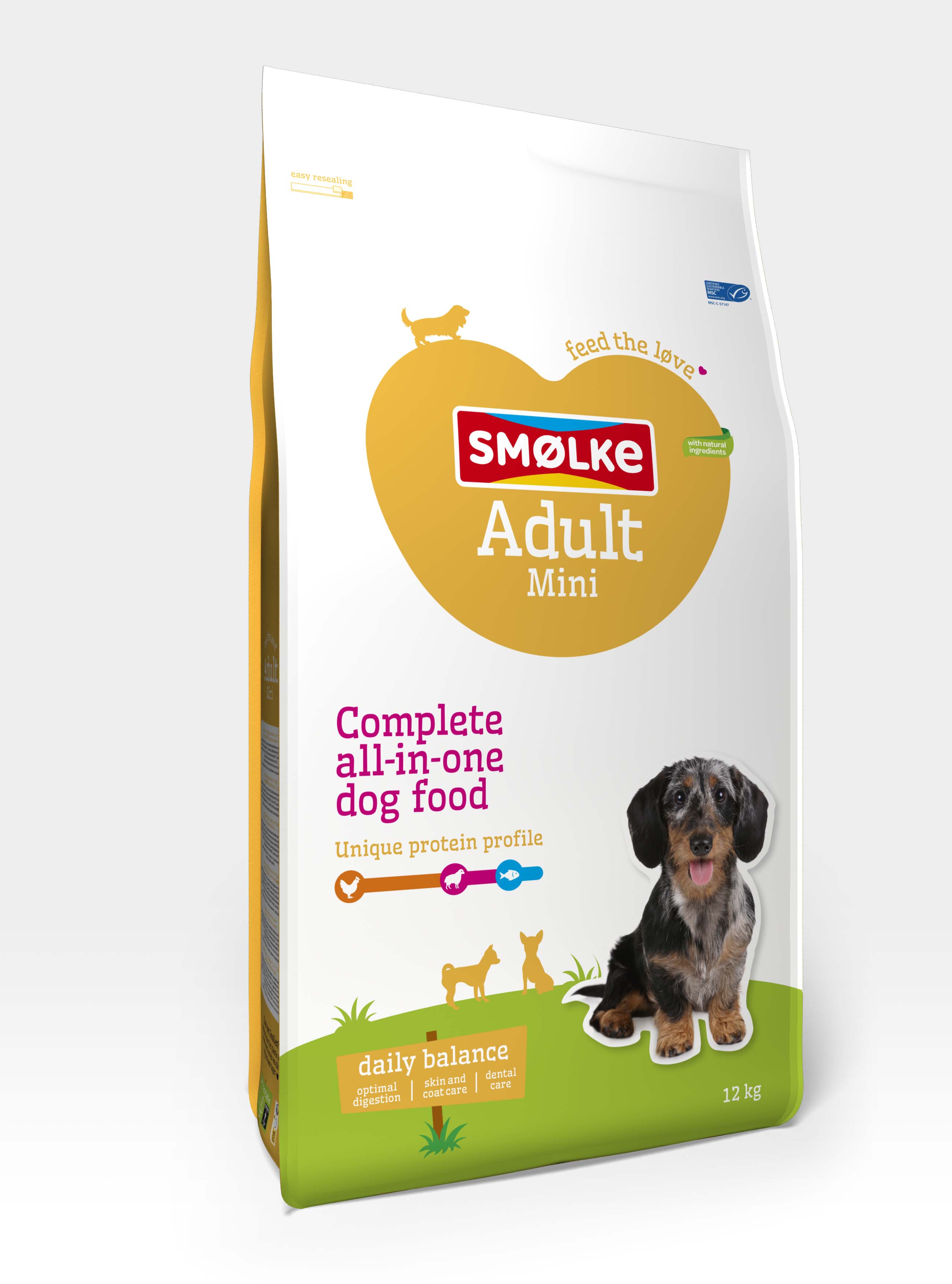 Smölke Adult Mini - Hondenvoer - 12 Kilogram - kip, lam, vis