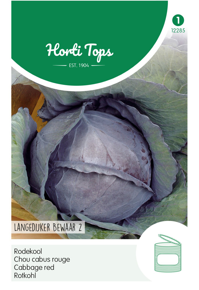 Hortitops Rode kool Brassica oleracea Langedijker Bewaar 2 - Groentezaden