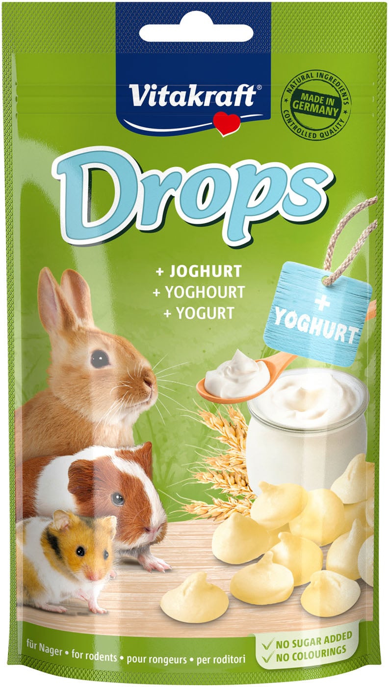 Vitakraft Drops - Knaagdierensnack - 75 Gram - yoghurt