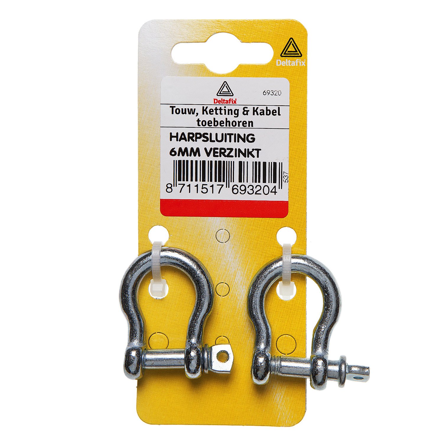 Deltafix 6 mm - Harpsluiting - Verzinkt - 0.6 cm