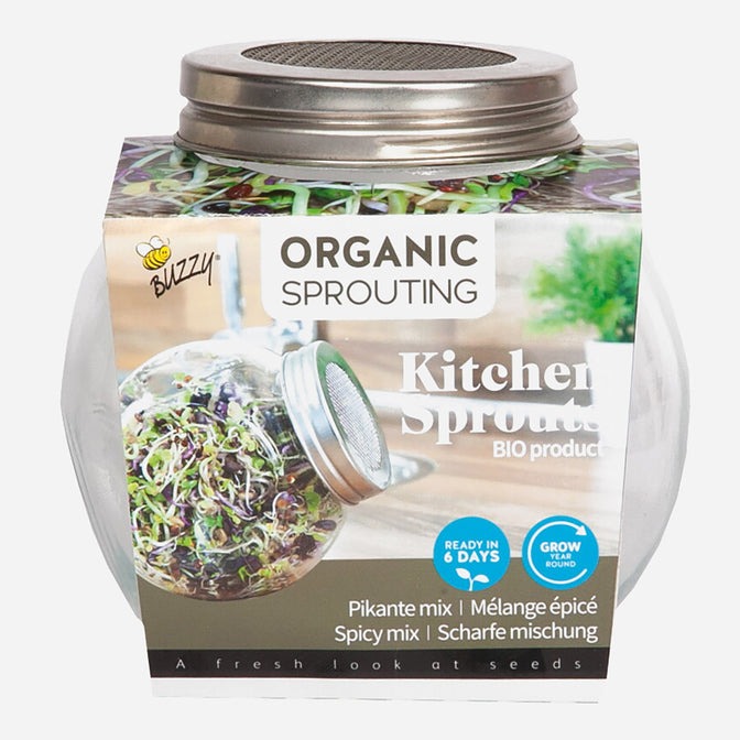 Buzzy® Organic Sprouting - Kiempot Pikante Salade - 7.5 Gram
