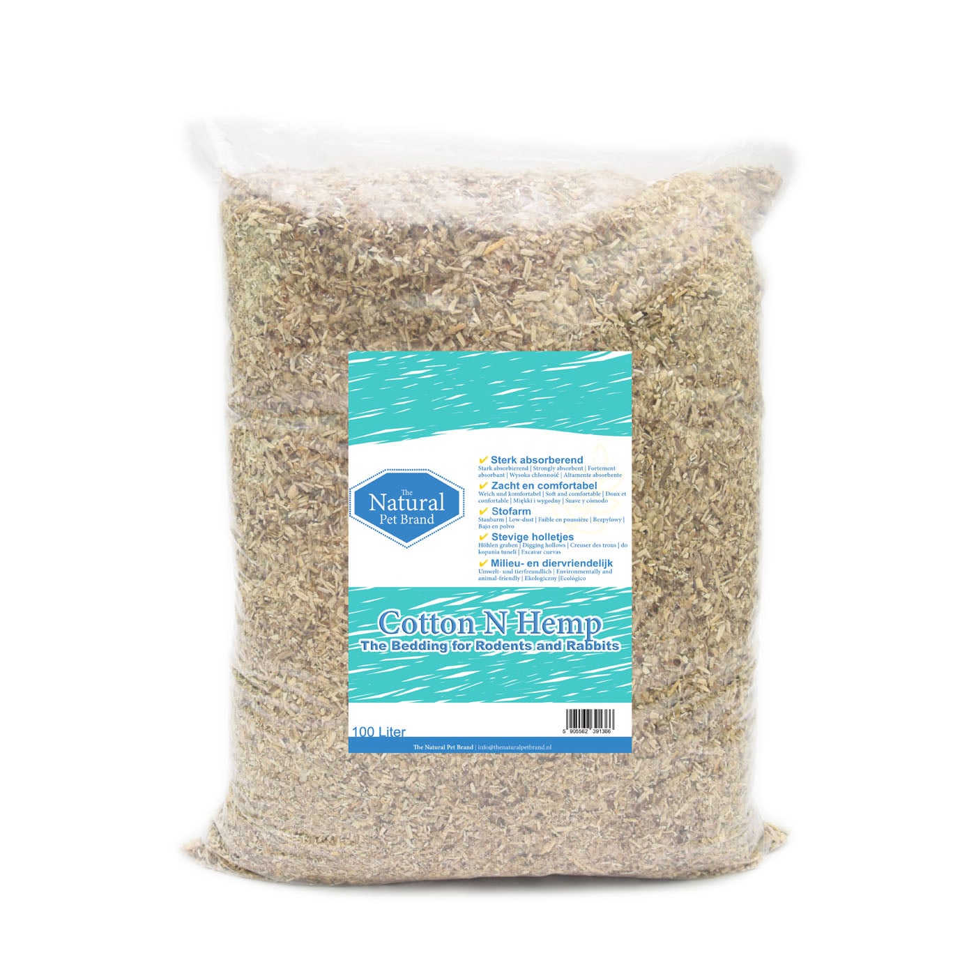 The Natural Pet Brand Cotton N Hemp - Bodembedekking - 100 Liter