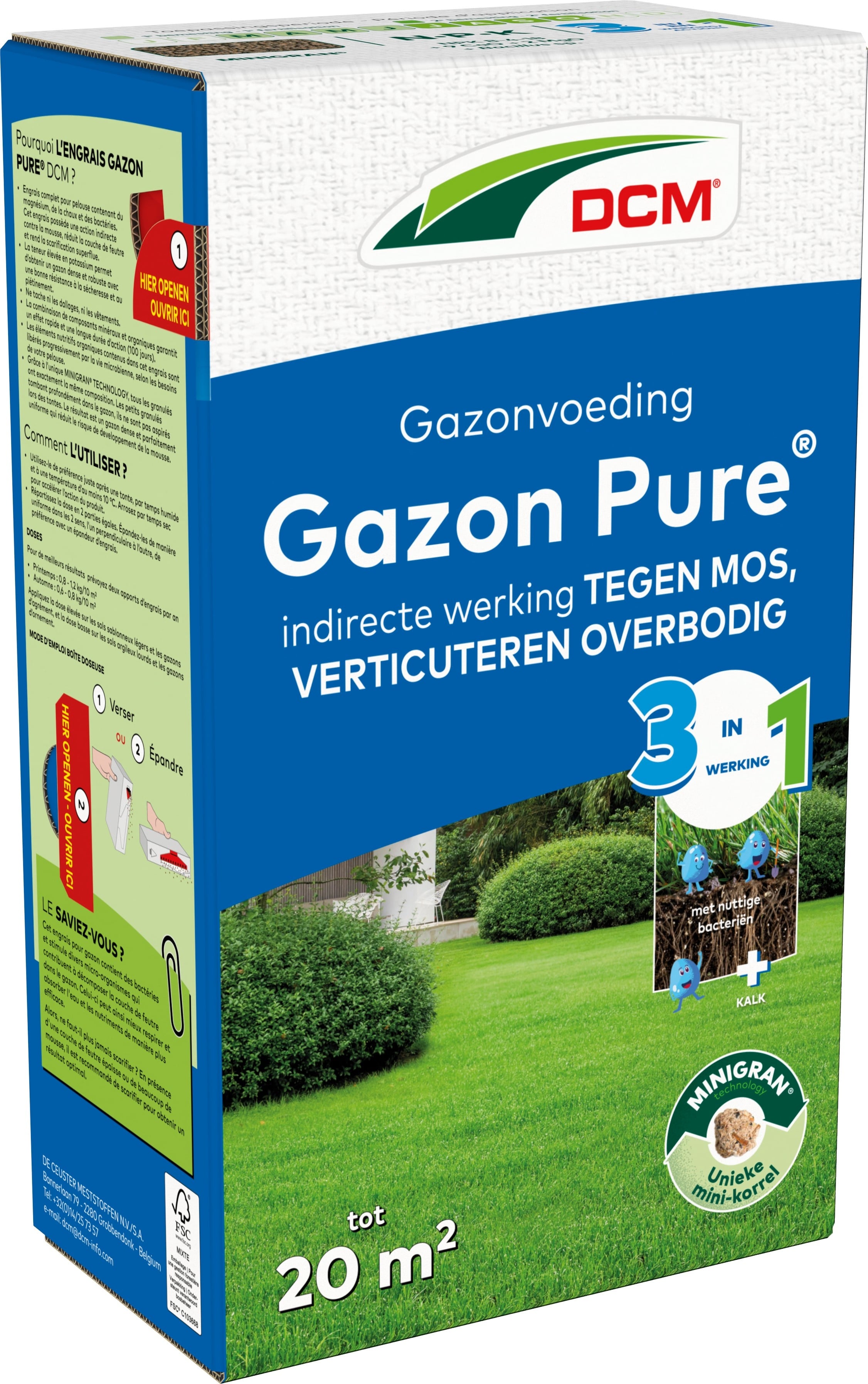 DCM Gazonvoeding - Gazonmest - 20 m2 - 1.5 Kilogram