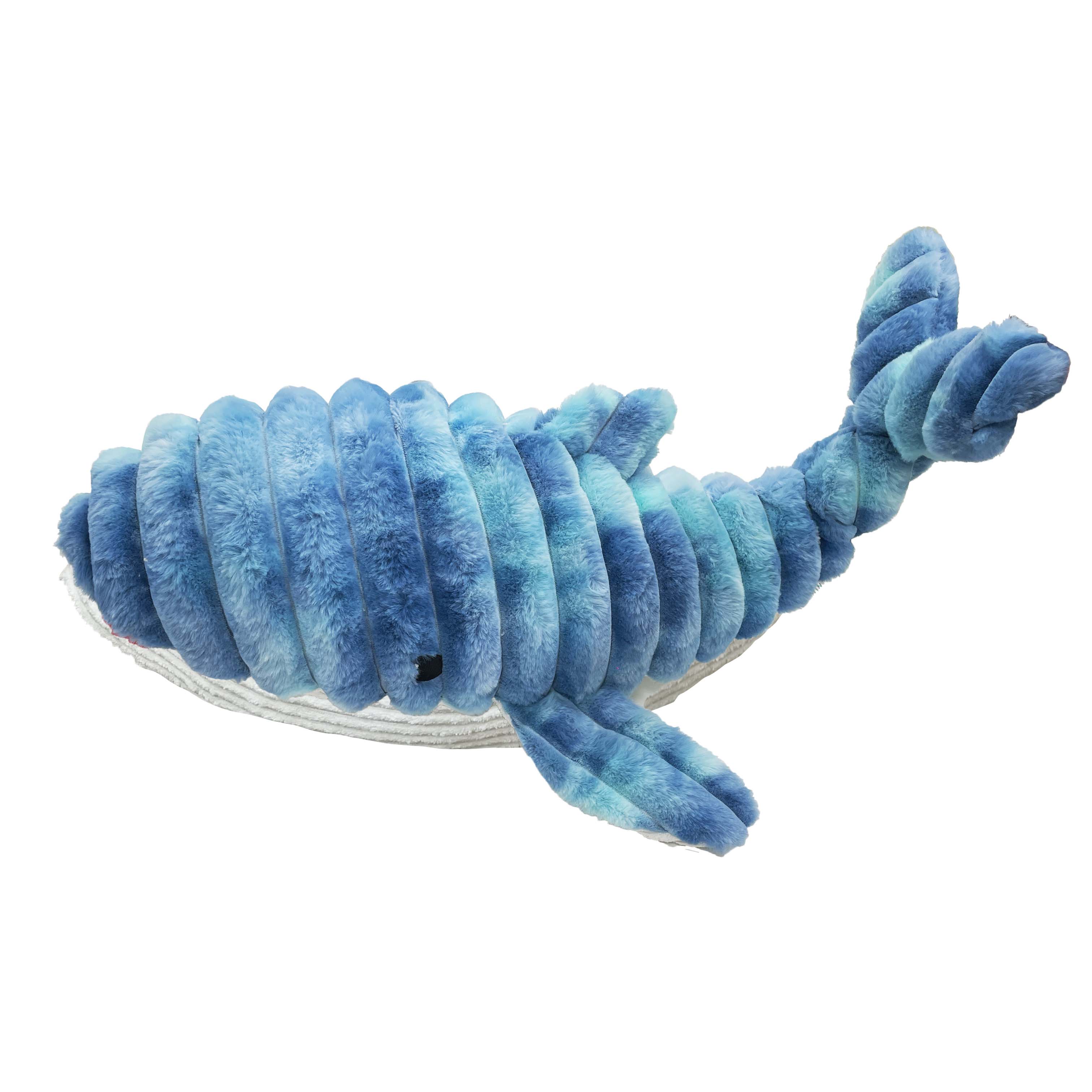 Quapas Walvis Knuffel - Hondenspeelgoed - Blauw - 20x25x66 cm - XL