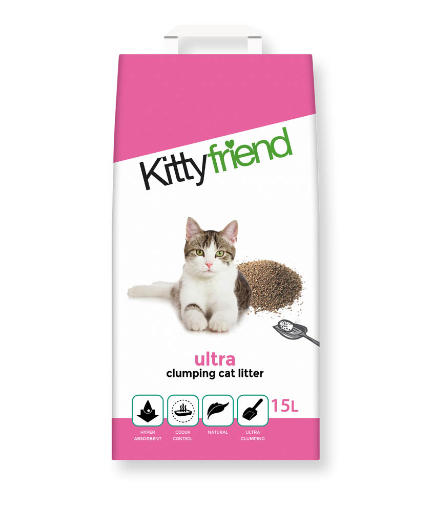 Kitty Friend Klontvormende - Kattenbakvulling - Fijn - 15 Liter