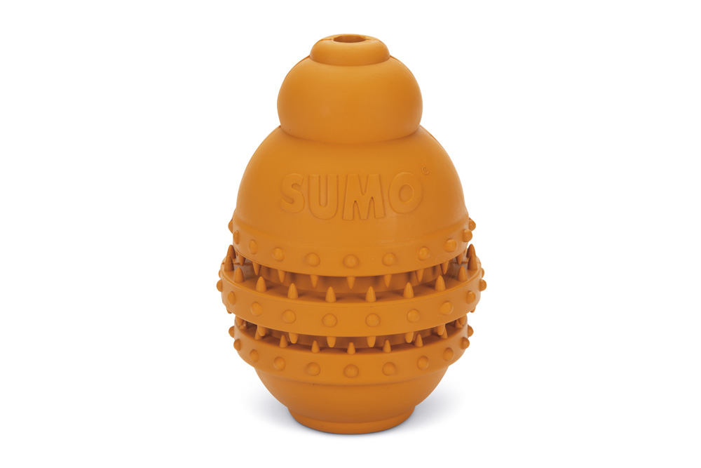 Beeztees Sumo Play Dental - Vulbaar Hondenspeelgoed - oranje - 15x10x10 cm - L