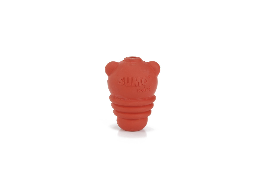Beeztees Sumo Play Mini - Vulbaar Hondenspeelgoed - rood - 14.5x5.5x4.5 cm - XS