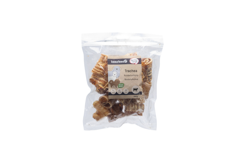 Beeztees Runderluchtpijp- Hondensnack - 200 Gram