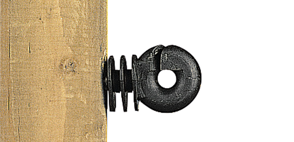 Gallagher - Schroefisolator BS hout klein - 16.5 cm - 125 Stuks - Zwart - 18 cm