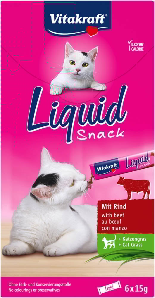 Vitakraft Liquid Snack - Kattensnack - 90 Gram - rund