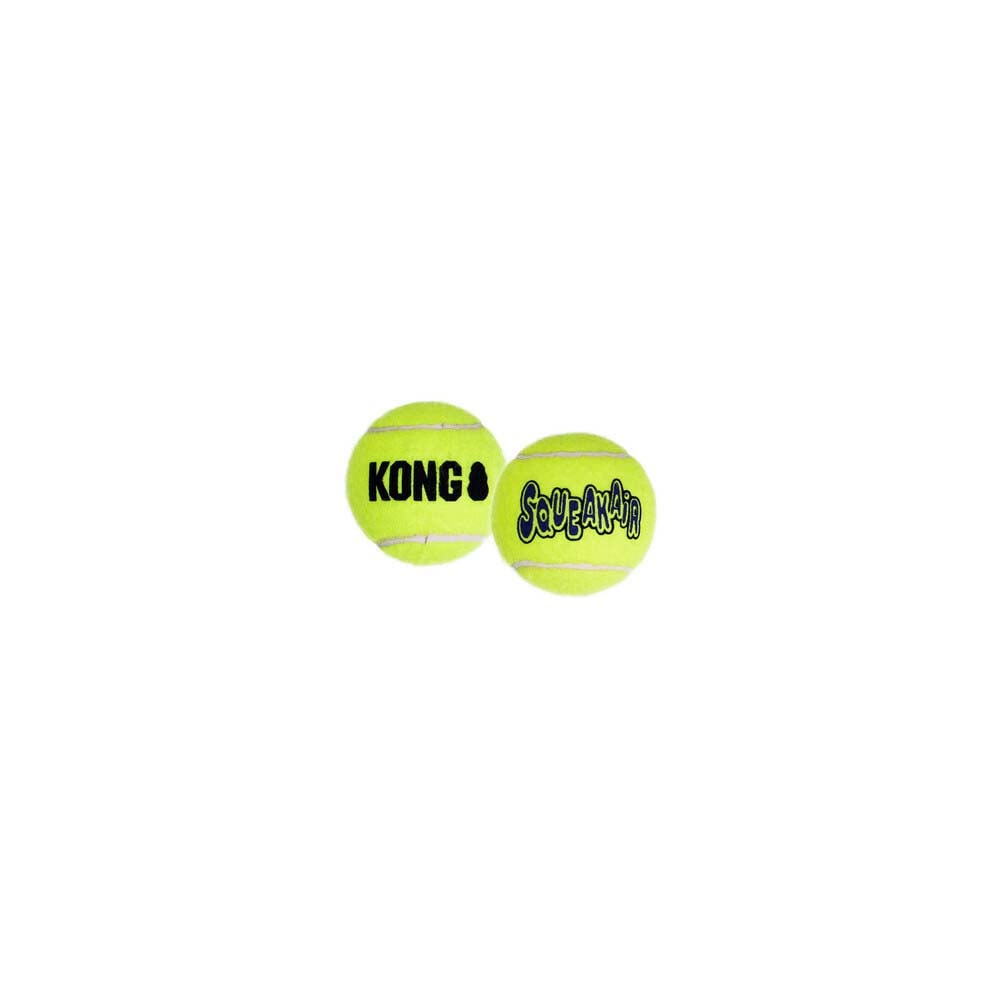 Kong Air Dog Squeaker Tennisbal met piep - Hondenspeelgoed - geel - 21x4.1x4.2 cm - XS