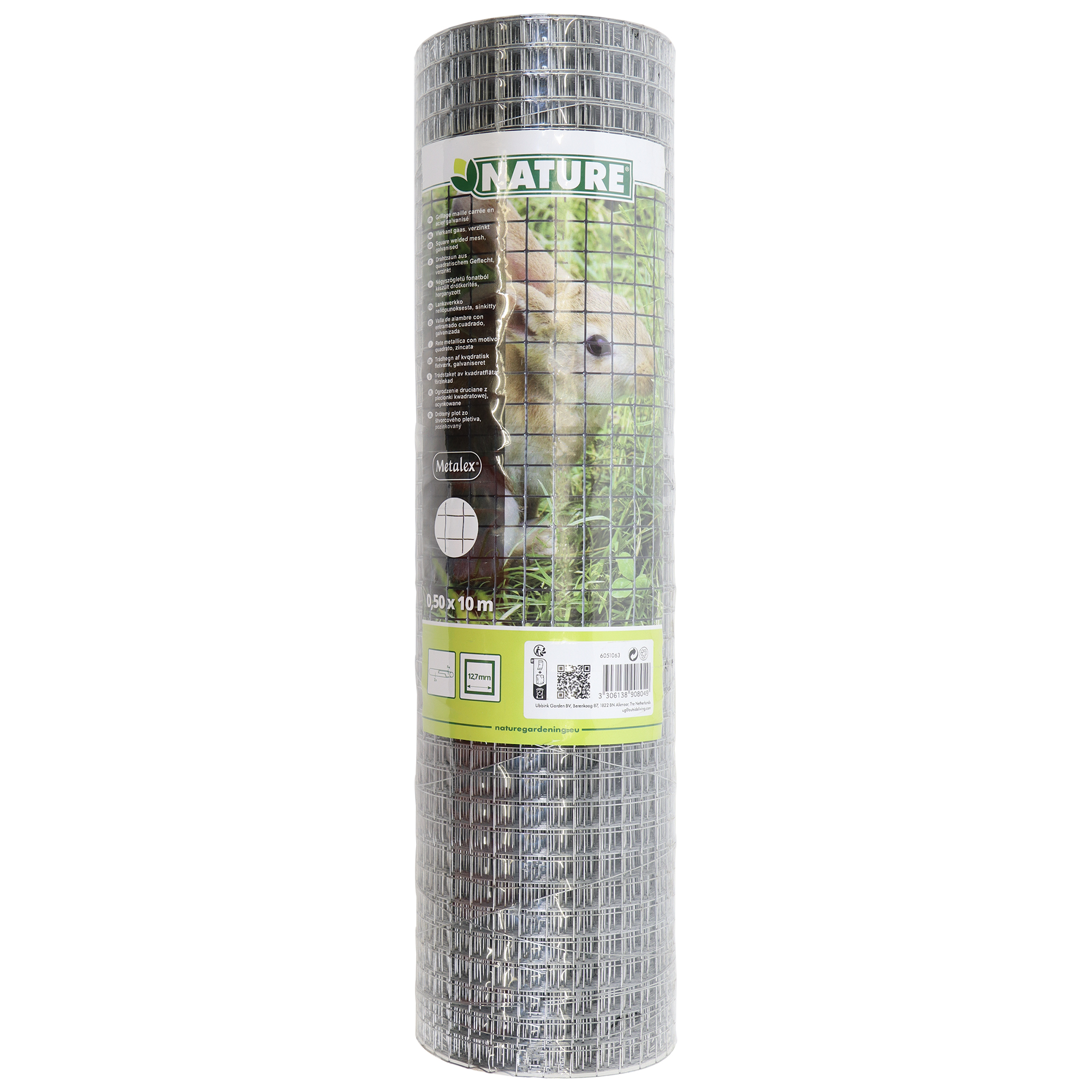 Nature vierkant verzinkt 12,7mm - Gaas - 50 cm - 50x1000 cm - 1000 cm