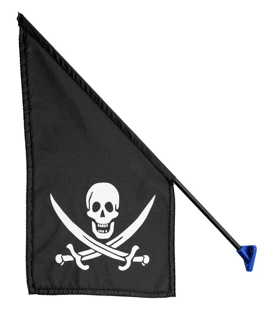 Swing King - Vlag Piraat - Zwart - Kunststof