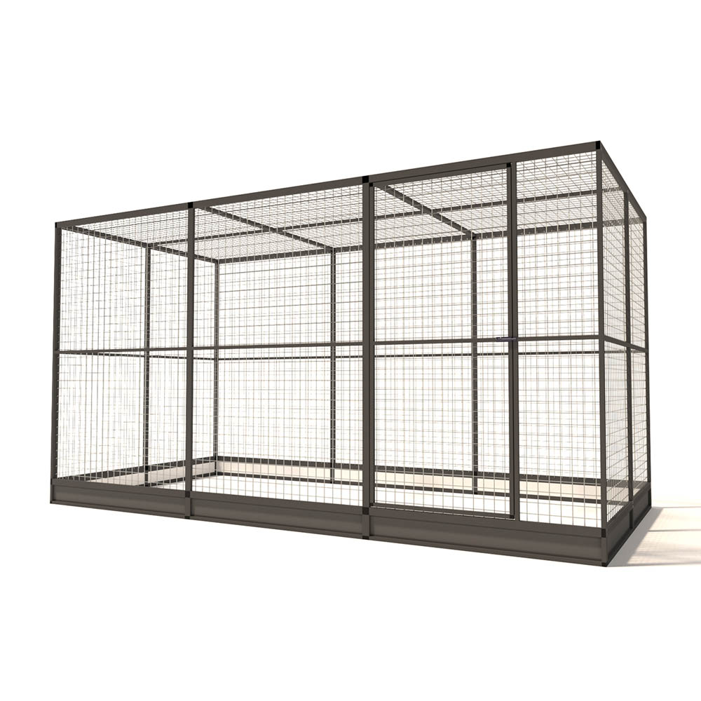 Glorenza Noa - Kattenren - Antraciet - 193x176x363 cm