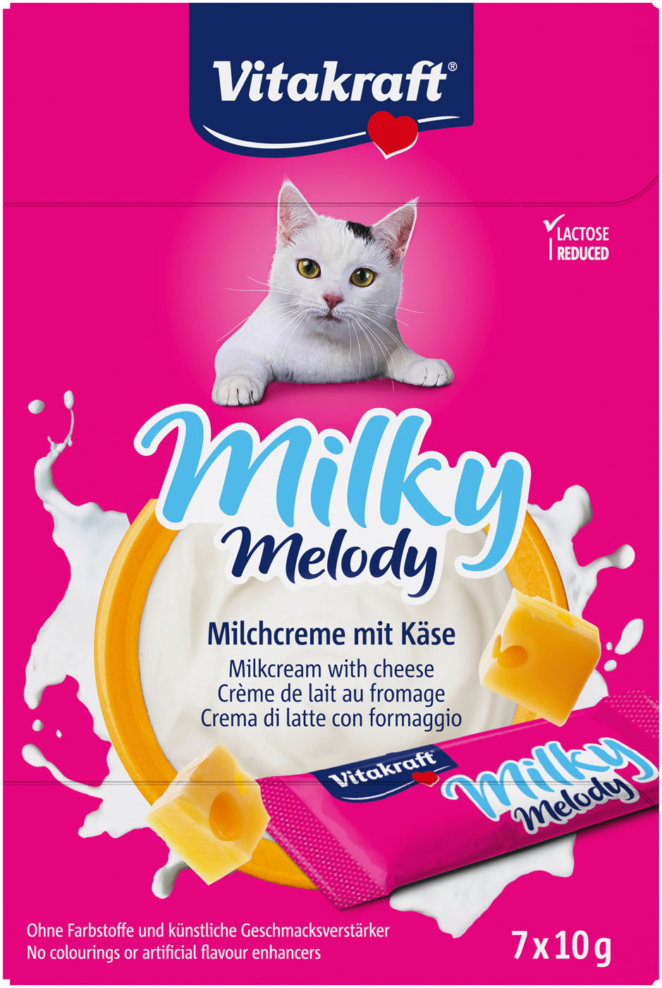 Vitakraft Milky Melody - Kattensnack - 70 Gram - kaas