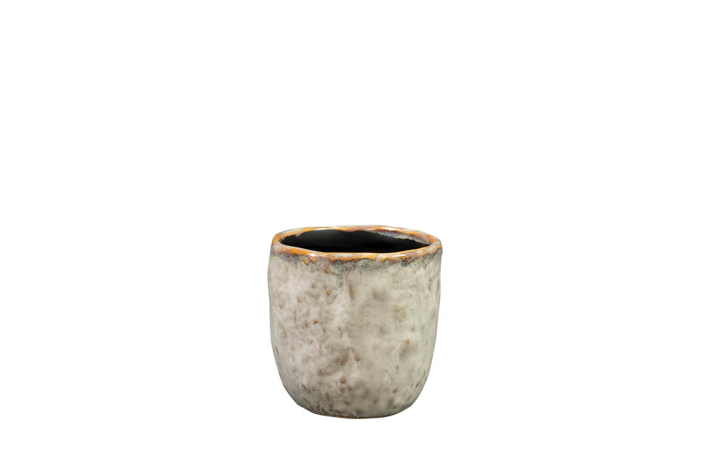 TS COLLECTION Brian - Bloempot - Wit - 7 cm