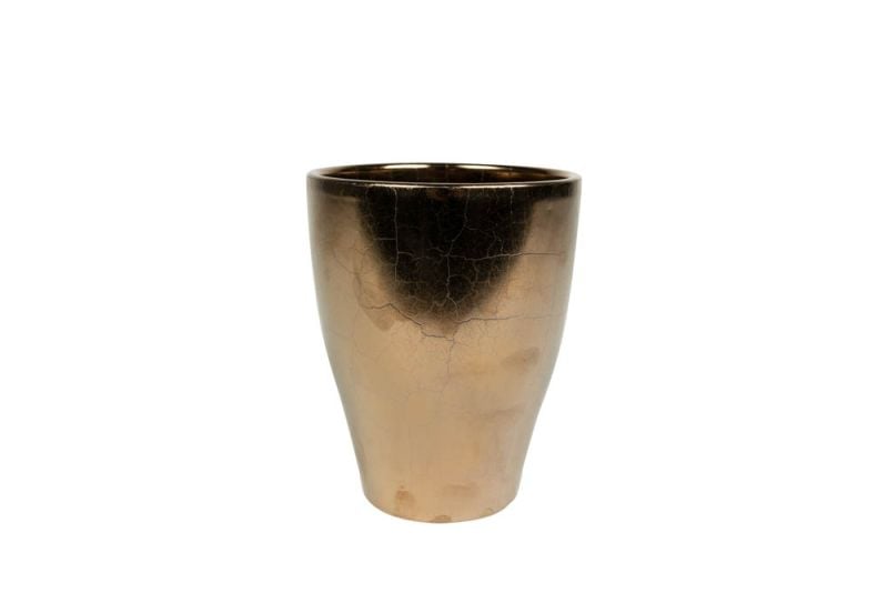 TS COLLECTION Sven hoog - Bloempot - Goud - 14 cm TS COLLECTION Sven hoog - Bloempot - Goud - 14 cm