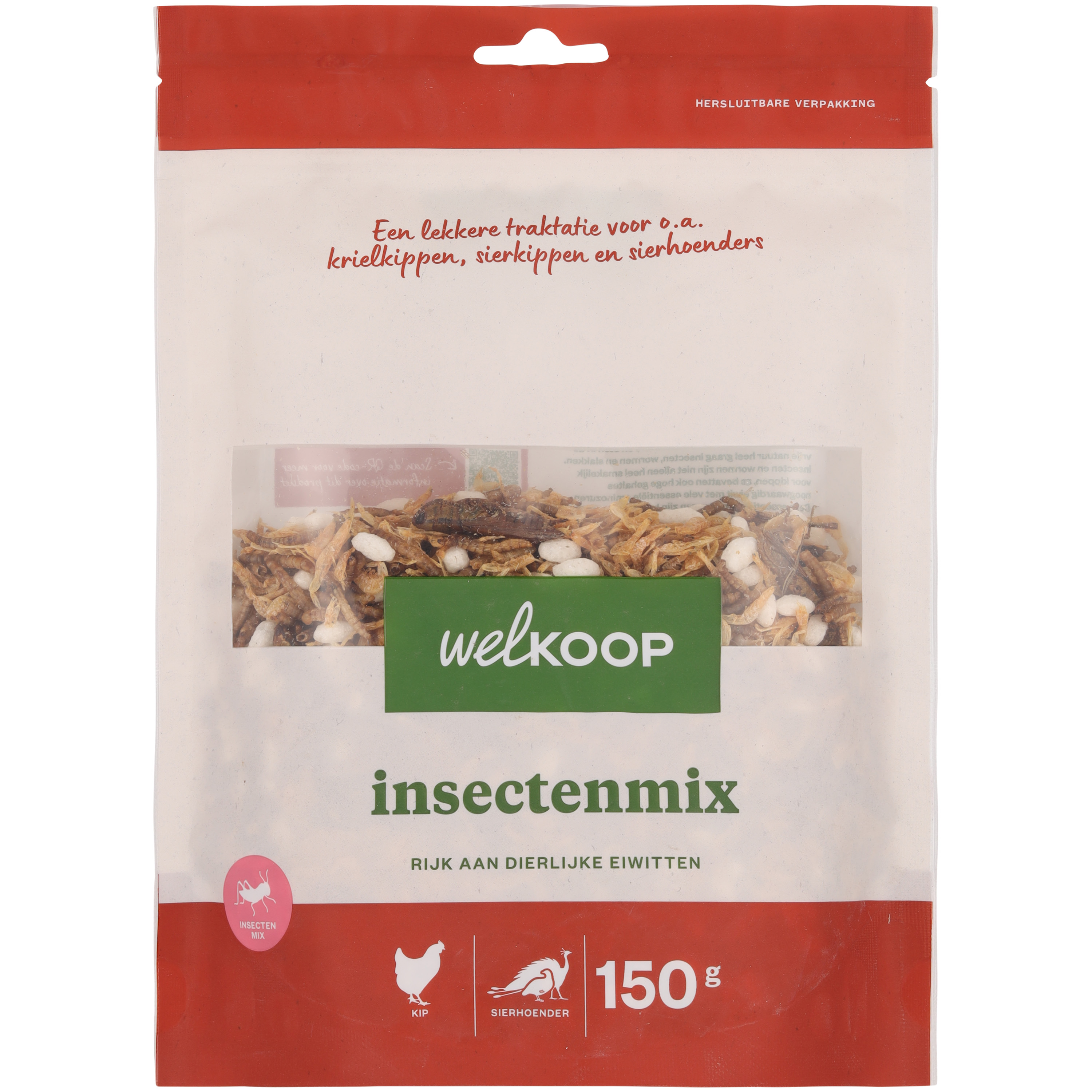 Welkoop Insectenmix - Kippensnack - 150 Gram